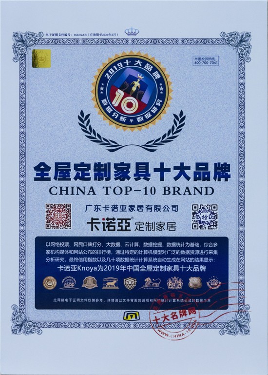 evo视讯官网
荣膺“全屋定制家具十大品牌”